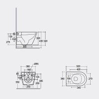 RSTSC3901504 + RST23504A FEELING Унітаз підвісний з кришкою Duroplast, SLIM, Soft Close, Quick Release, Rimless, чорний матовий RAK Ceramics фото 2