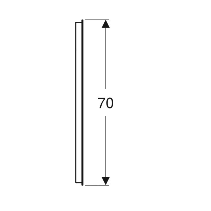 502.808.00.1 Option Basic Square Дзеркало -90см, підсвітка зверху по горизонталі (1 сорт) GEBERIT фото 4