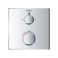 24079000 Grohtherm Thermostatic Зовнішня частина термостату прихованого монтажу на 2 споживачі, хром