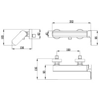 5050040B DO IT Змішувач для душу, колір brushed gun metal (1 сорт) DEVIT фото 1