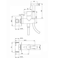 CV50795640 ART гігієнічний душ,чорний матовий DEVIT фото 1