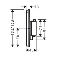 15572000 HG ShowerSelect Comfort E Зовнішня частина термостата на 2 споживачі, хром HANSGROHE фото 1