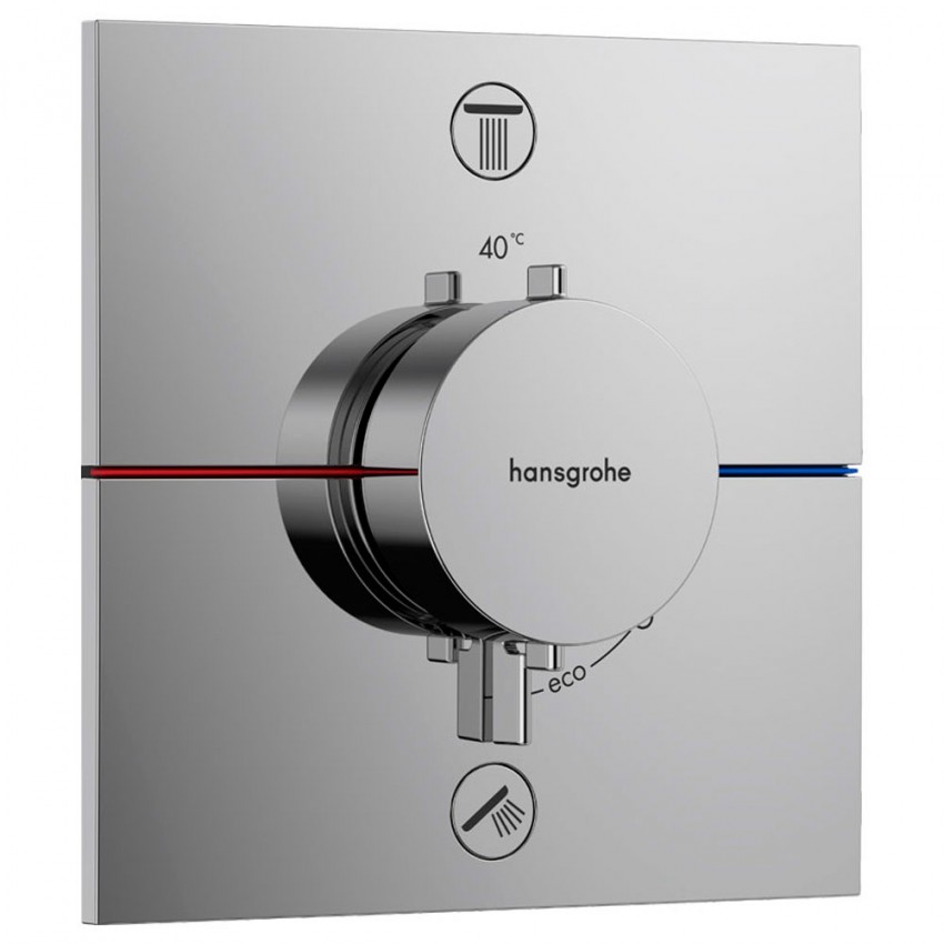 15572000 HG ShowerSelect Comfort E Зовнішня частина термостата на 2 споживачі, хром HANSGROHE