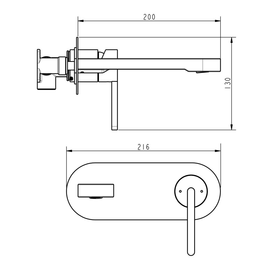 8411X110 LAGUNA Змішувач прихованого монтажу д/раковини (1 сорт) DEVIT фото 1