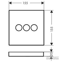 15764000 ShowerSelect Зовнішня частина змішувача (1 сорт) HANSGROHE фото 3