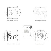 AP118S+QKCW09  APP  Унітаз підвісний GoSilent+кришка Soft Close, карбон (1 сорт) FLAMINIA фото 3