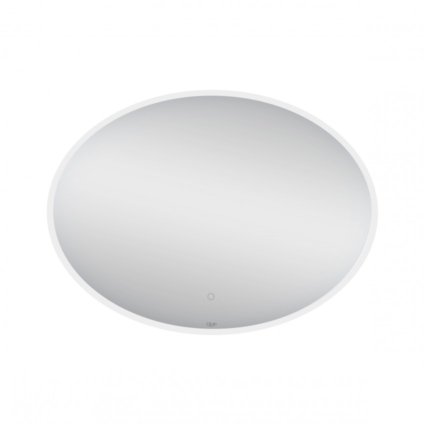 Дзеркало Virgo настінне овальне з LED-підсвічуванням Touch, димер, рег. яскравості 780х580 мм Qtap QTAP фото 2