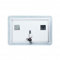 Дзеркало Swan настінне прямокутне з LED-підсвічуванням Touch, димер, рег. яскравості 1000х700 мм Qtap QTAP фото 4