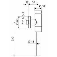 96017000 Клапан зливний SCHELLOMAT Basic для пісуарів  Alex I Felix (1 сорт) KOLO фото 1