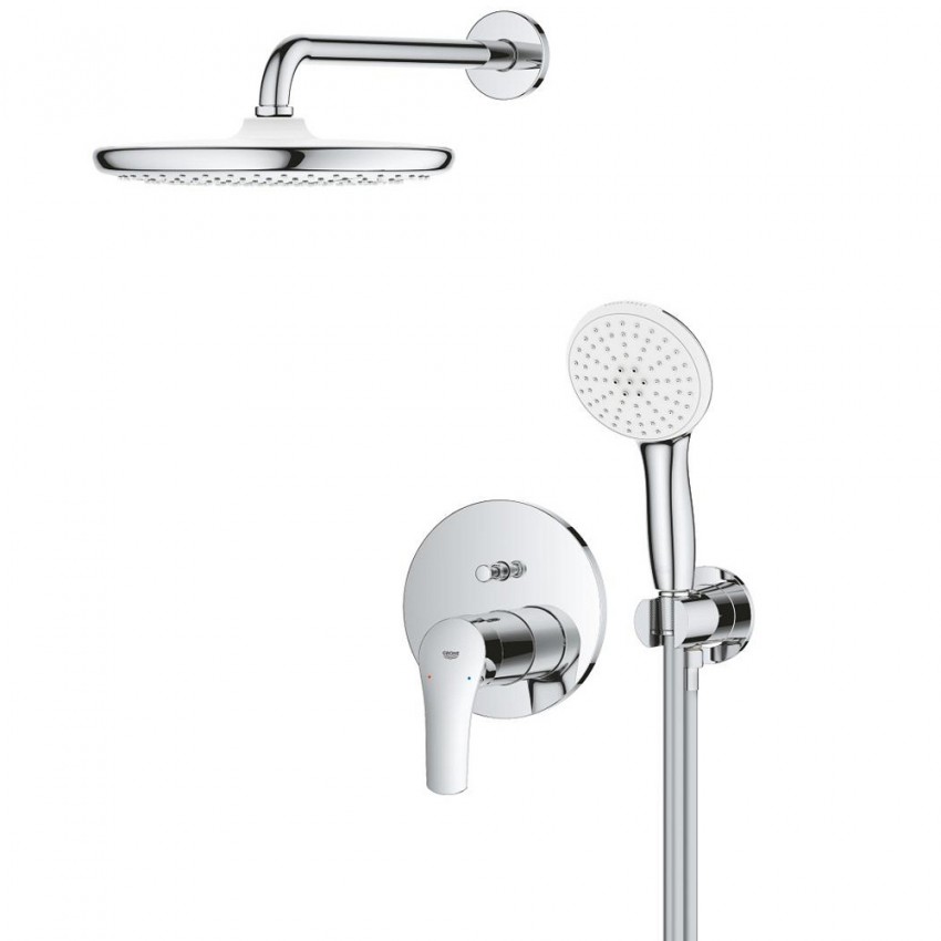 25288000 Eurosmart OHM Душова система на 2 виходи,кругла, 250 (1 сорт) GROHE фото 1