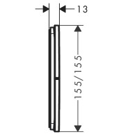 15573000 HG ShowerSelect Comfort E Перемикач режимів прихованого монтажу на 3 режими, хром (1 сорт) HANSGROHE фото 1