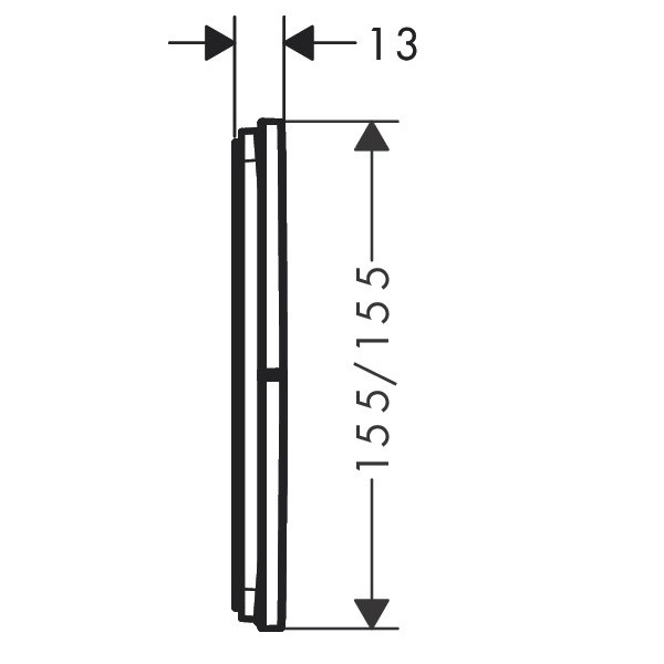 15573000 HG ShowerSelect Comfort E Перемикач режимів прихованого монтажу на 3 режими, хром (1 сорт) HANSGROHE фото 1