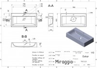 Умивальник OSKAR Miraggio MIRAGGIO фото 1