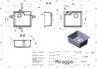 Кухонна мийка LISA white Miraggio MIRAGGIO фото 3