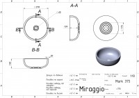 Умивальник MARK 375 MIRASOFT Miraggio MIRAGGIO фото 1