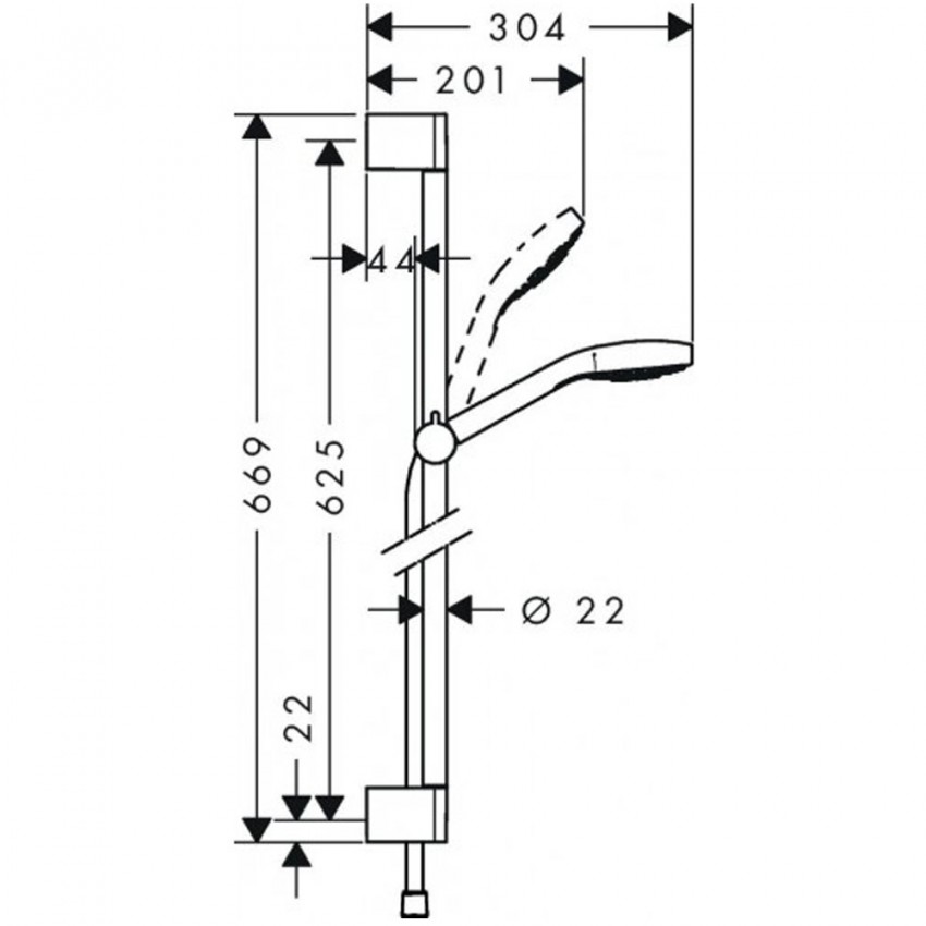 26560400 Croma Select S Multi/Unica’Croma Душовий набір (1 сорт) HANSGROHE фото 1