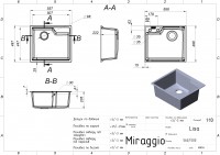 Кухонна мийка LISA gray Miraggio MIRAGGIO фото 1