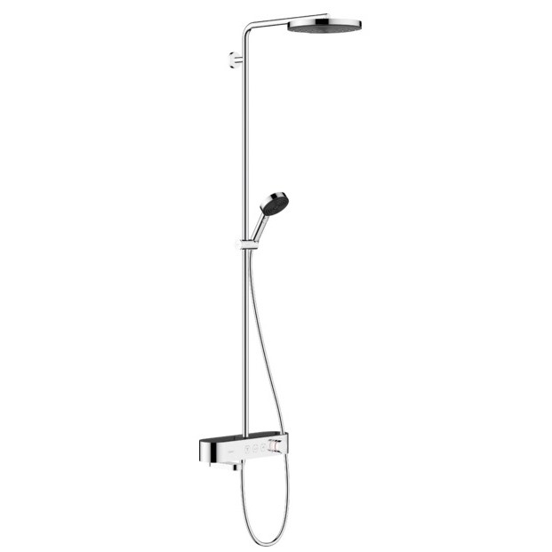 24230000 HG Pulsify Душова система Showerpipe 260 1jet з термостатом для ванни ShowerTablet 400, хром (1 сорт) HANSGROHE