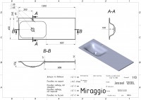 Умивальник JESSEL 1200 L MIRASOFT Miraggio MIRAGGIO фото 1