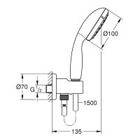 3472900A GROHTHERM THERMOSTATIC Комплект для душу внутрішнього монтажу (5 пак) (1 сорт) GROHE фото 4