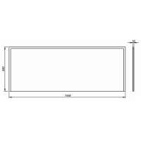 PWP2351000 UNI 2 Універсальна фронтальна панель 150 см до прямокутної ванни, МДФ (без кріплень) (1 сорт) KOLO фото 1
