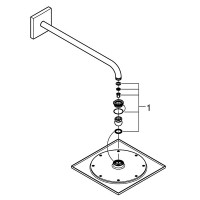 26259000 Rainshower F-Series Верхній душ-422 мм з тримачем (1 сорт) GROHE фото 2