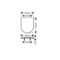 60148450 EluPura S Кришка для унітазу soft-close, top fix, білий (1 сорт) HANSGROHE фото 4