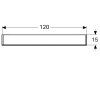 500.207.00.1 Option Дзеркальна шафка 120 см, з підсвіткою, із 3 дверцятами: корпус дзеркальний, дверцята дзеркальні зовні та всередині (1 сорт) GEBERIT фото 4