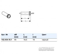 152.434.16.1 Відвід d45 (1 сорт) GEBERIT фото 1