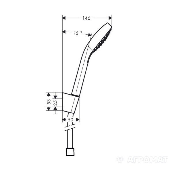 26425400 Croma Select E Vario/Porter'S Душовий набір (1 сорт) HANSGROHE фото 2