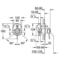 29047000 BauClassic Змішувач В/М д/ванни (1 сорт) GROHE фото 1