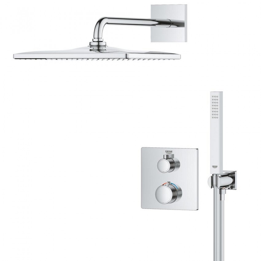 34870000 GRT THM Душова система на 2 виходи,квадратна, 310 (1 сорт) GROHE фото 1