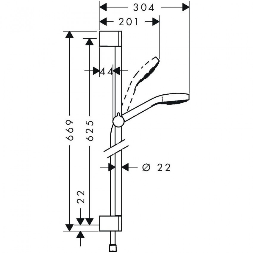 26580400 Croma Select E Multi/Unica’Croma Душовий набір (1 сорт) HANSGROHE фото 2