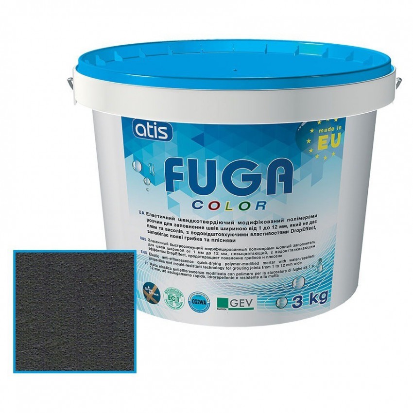 Зат Atis Fuga Color A 120/3кг чорний (1 сорт) ATIS