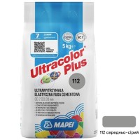 Зат Ultracolor PLUS 112/5кг середньо-сірий (1 сорт) MAPEI