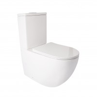 Унітаз Jay підлоговий 680х370х815 мм з сидінням Slim Duroplast/ Soft-close White Qtap QTAP