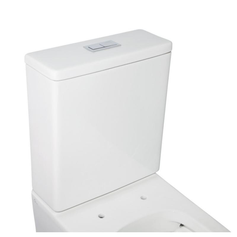 Унітаз Jay підлоговий 680х370х815 мм з сидінням Slim Duroplast/ Soft-close White Qtap QTAP фото 3