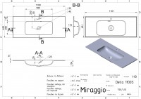 Умивальник DELLA 1100 Miraggio MIRAGGIO фото 1