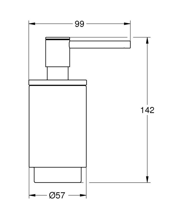 41218KF0 Selection Дозатор рідкого мила, чорний матовий (1 сорт) GROHE фото 1