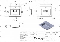 Умивальник ERICA 600 MIRASOFT Miraggio MIRAGGIO фото 1