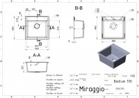 Кухонна мийка BODRUM 510 sand Miraggio MIRAGGIO фото 1