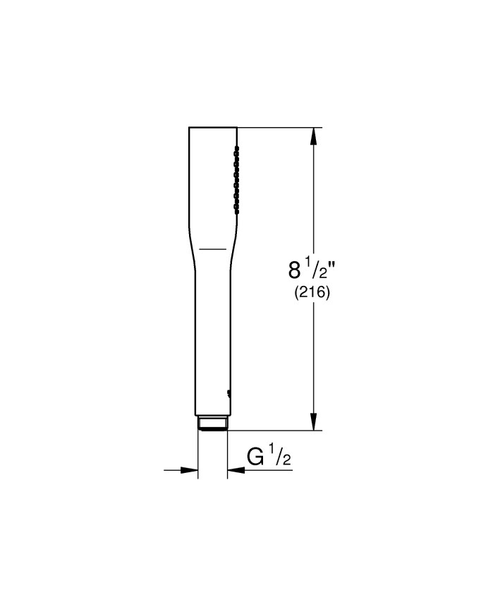 22126KF0 EUPH Cosmopolitan Stick ручний душ 9,5l чорний (1 сорт) GROHE фото 1