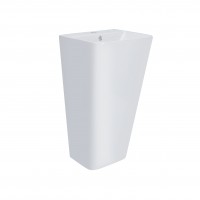 Раковина Tern підлогова моноблок з донним клапаном 440х380х830 мм White Qtap QTAP фото 2