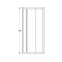 560.121.00.2 GEO Душова кабіна, 1/4 кола, 90х90см, h=190см, скло прозоре, проф.сріблястий (1 сорт) GEBERIT фото 3