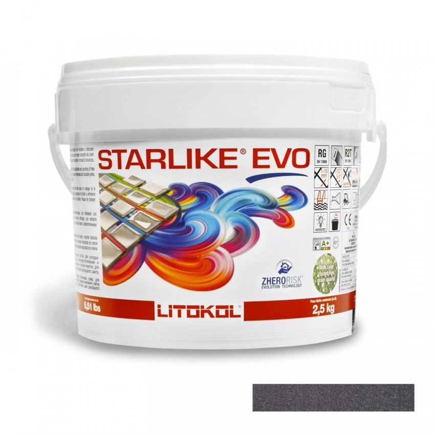 Клей-зат STARLIKE EVO  140/2.5кг Графіт (1 сорт) Litokol