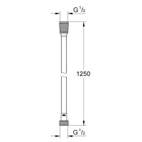 28362001 Silverflex Душовий Шланг 1,25м GROHE (1 сорт) GROHE фото 1