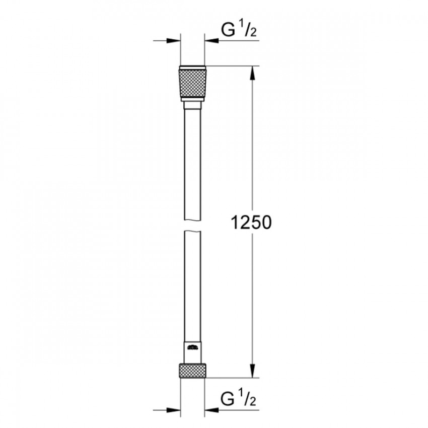 28362001 Silverflex Душовий Шланг 1,25м GROHE (1 сорт) GROHE фото 1