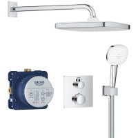 34871000 GRT THM Душова система на 2 виходи,квадратна, 250 (1 сорт) GROHE