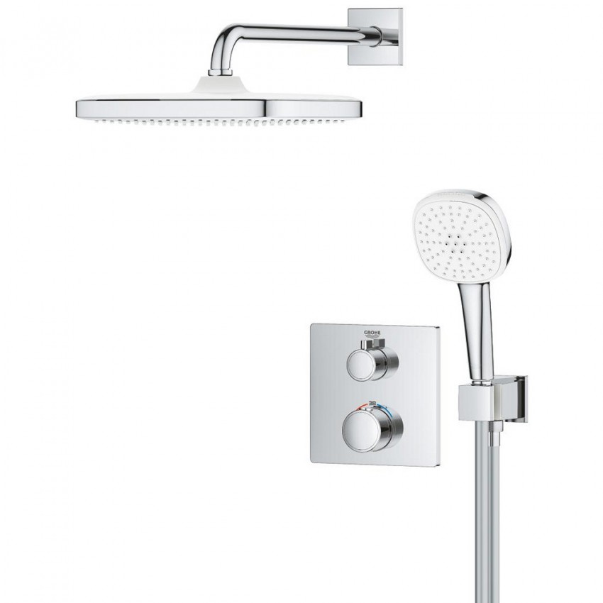 34871000 GRT THM Душова система на 2 виходи,квадратна, 250 (1 сорт) GROHE фото 1