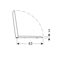 571910000  iCon Square Сидіння з кришкою для унітаза, дюропластове, металеві петлі, із Soft-close, колір білий (1 сорт) GEBERIT фото 4